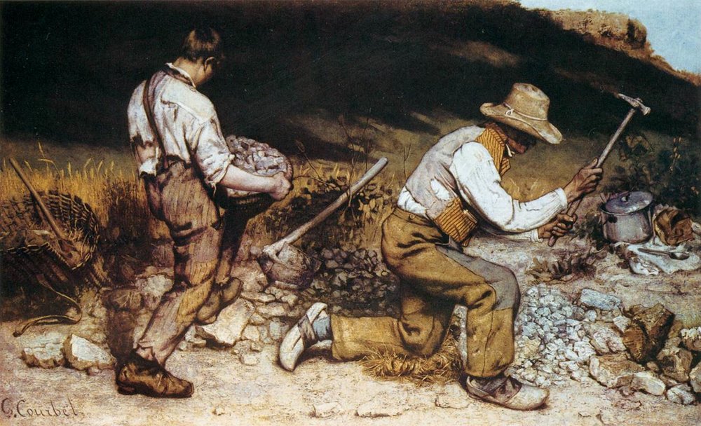  Gustave Courbet,  The Stonebreakers , 1849, oil on canvas. 165x257 cm. CC 