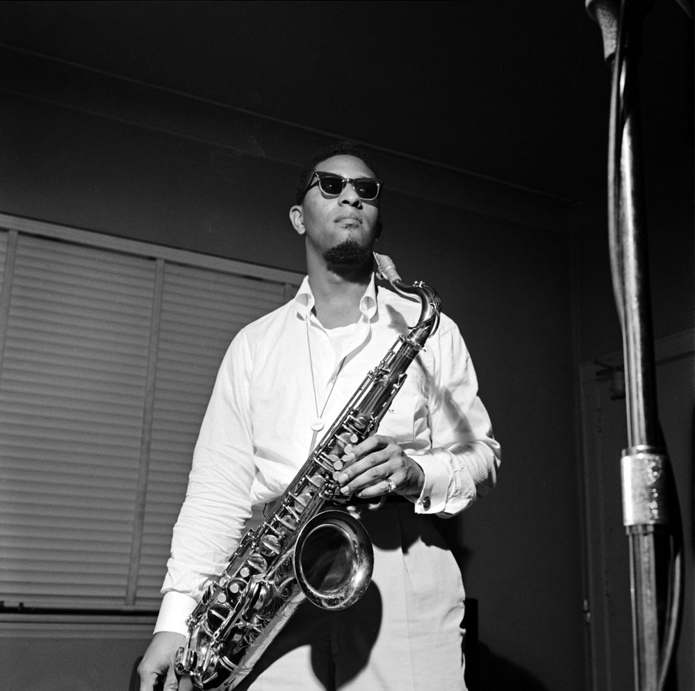  Sonny Rollins in 1957, photograph by Francis Wolff 