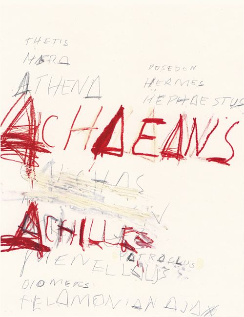  Fifty Days at Iliam. Heroes of the Achaeans, Cy Twombly. 1978 