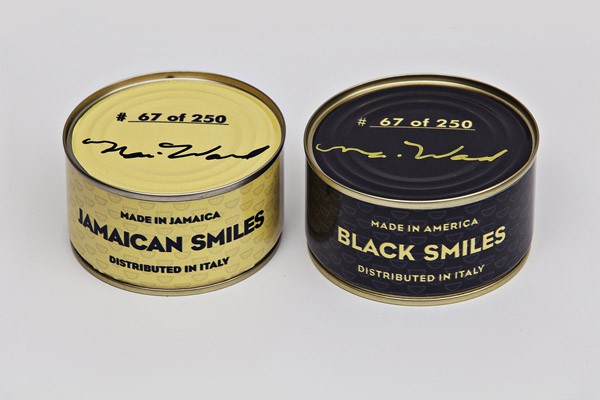  Nari Ward, Canned Smiles , 2013 , image courtesy of Lehmann Maupin 